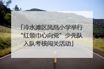 冷水滩区凤凰小学举行“红领巾心向党”少先队入队考核闯关活动